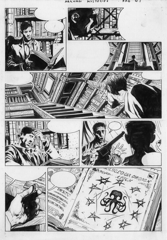 For sale - Manuel Garcia, Akham Mysteries Tome 1 planche 41 - Comic Strip
