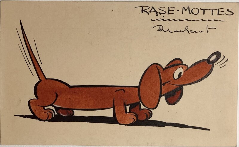Rase-mottes par Raymond Macherot - Illustration originale