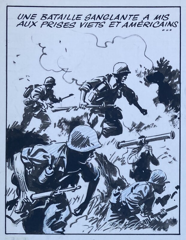 Gloesner - scène de guerre - Comic Strip