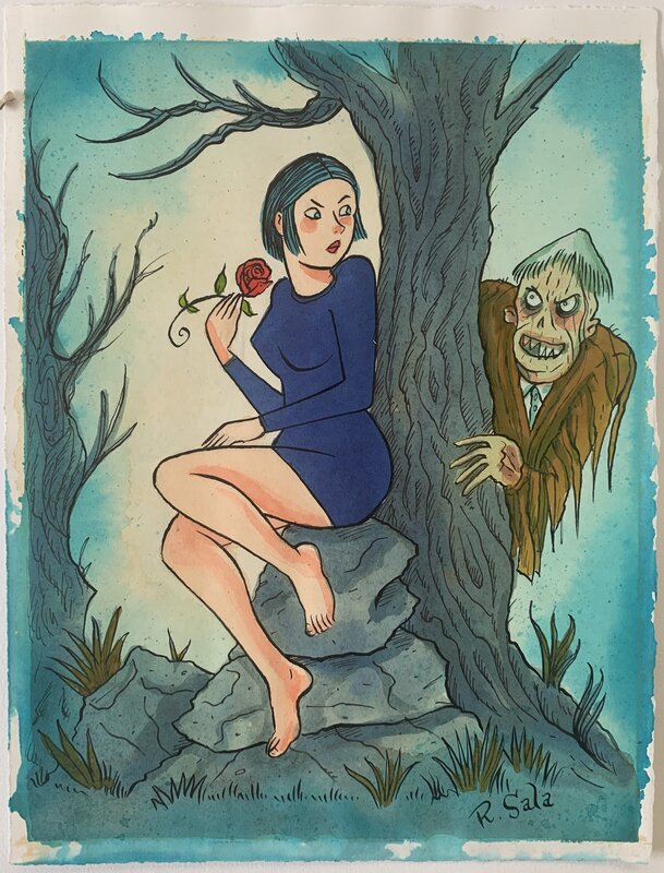 Richard Sala - Peculia - Illustration originale