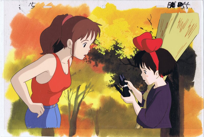 Studio Ghibli, Hayao Miyazaki, Kiki's Delivery Service cel by Studio Ghibli Miyazaki - Œuvre originale