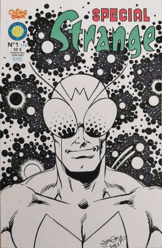 Chris Malgrain, Spécial Strange 1/116 Blank cover - Sketch
