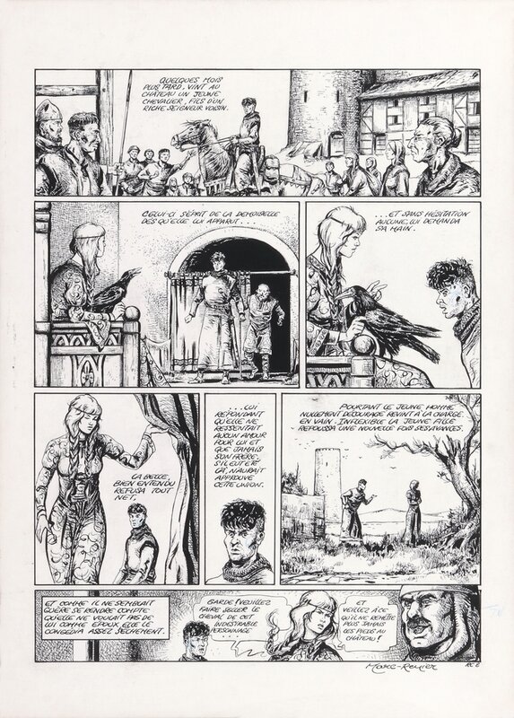 Marc-Renier - Legends Page - Planche originale