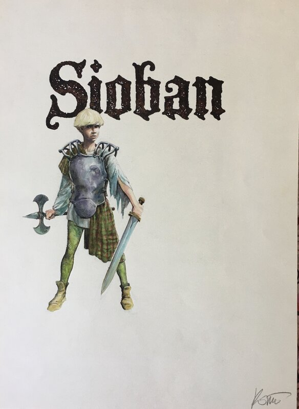 Grzegorz Rosinski, Jean Dufaux, Couverture du tirage de tête de Sioban - Original Cover