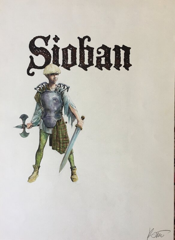 Grzegorz Rosinski, Jean Dufaux, Couverture du tirage de tête de Sioban - Couverture originale