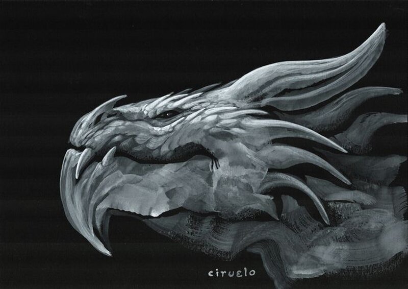Dragon par Ciruelo - Planche originale