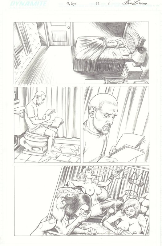 The Boys #58 p08 par Russ Braun - Planche originale