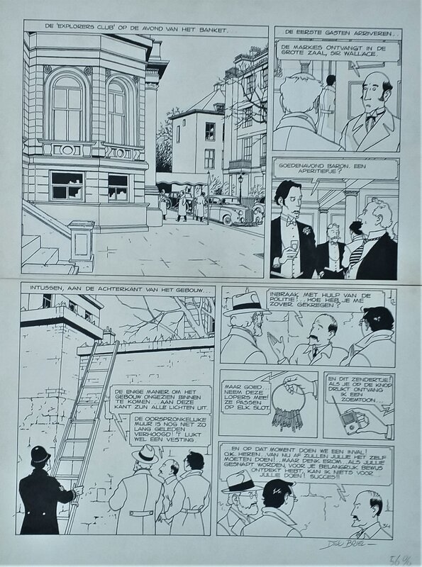 For sale - Briel - Le Professeur La Palme - Le Mystère de la plante Tako - planche 34 by Dick Briel - Comic Strip