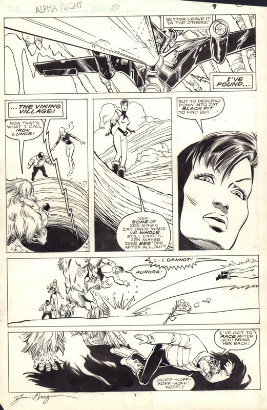 Alpha Flight #50 p7 by June Brigman, Whilce Portacio - Comic Strip