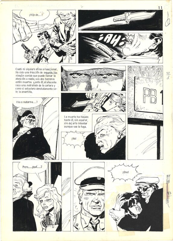For sale - Eduardo Risso - El Guardaespaldas - Comic Strip