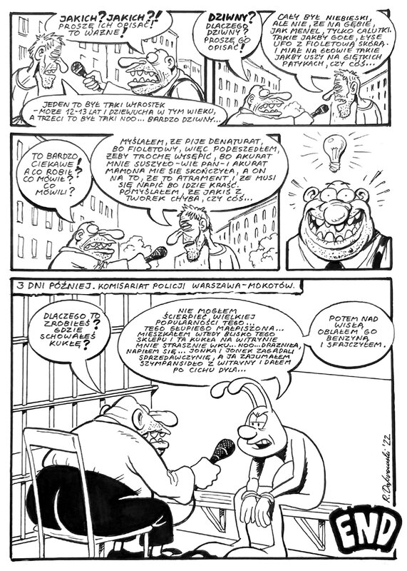 Ryszard Dąbrowski, L'éditeur Szwędak rencontre Kleks - Comic Strip