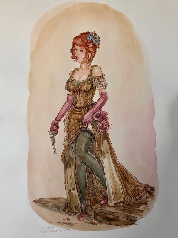 Margot de Garine by Paul Salomone - Original Illustration