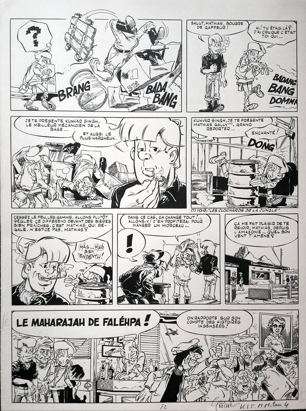 Christian Godard, Martin Milan, planche originale - Planche originale