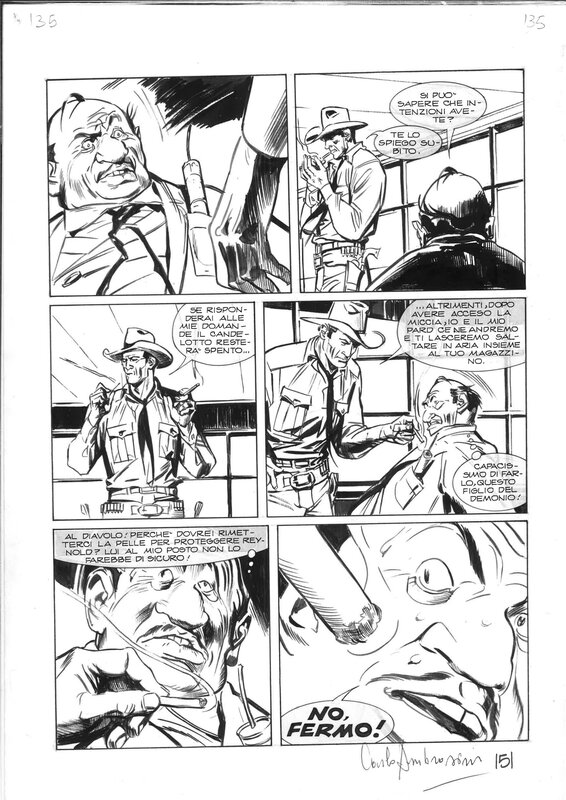 Tex Speciale 19 par Carlo Ambrosini - Planche originale