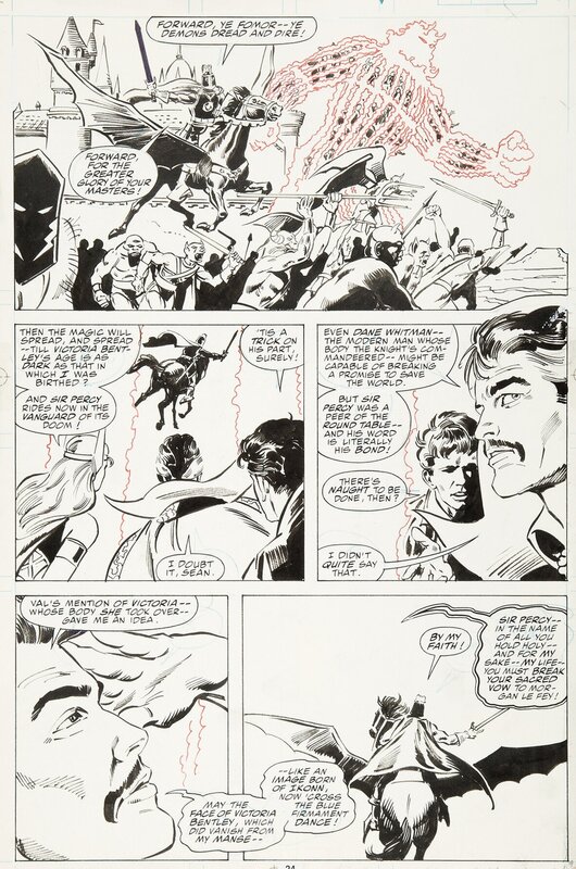 Rich Buckler, Tony DeZuniga, Black Knight - #4 p.18 - Planche originale