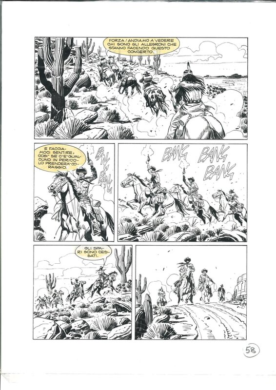 Tex Speciale 18 par Roberto De Angelis - Planche originale