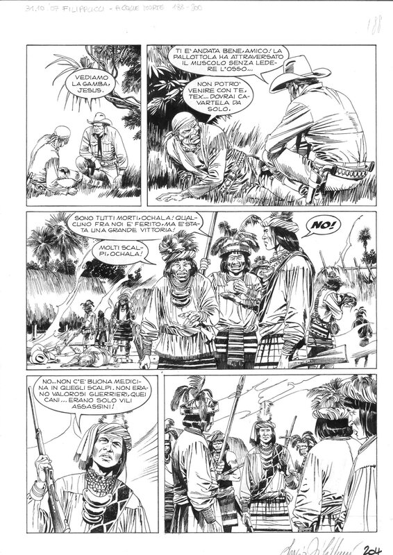 Tex Speciale 22 par Lucio Filippucci - Planche originale