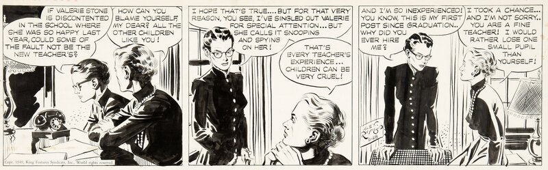 Alex Raymond, Rip Kirby - 28 Septembre 1949 - Comic Strip
