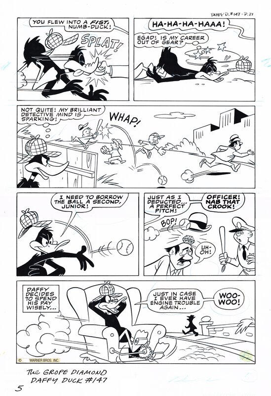 Daffy Duck par Warner Bros. - Planche originale
