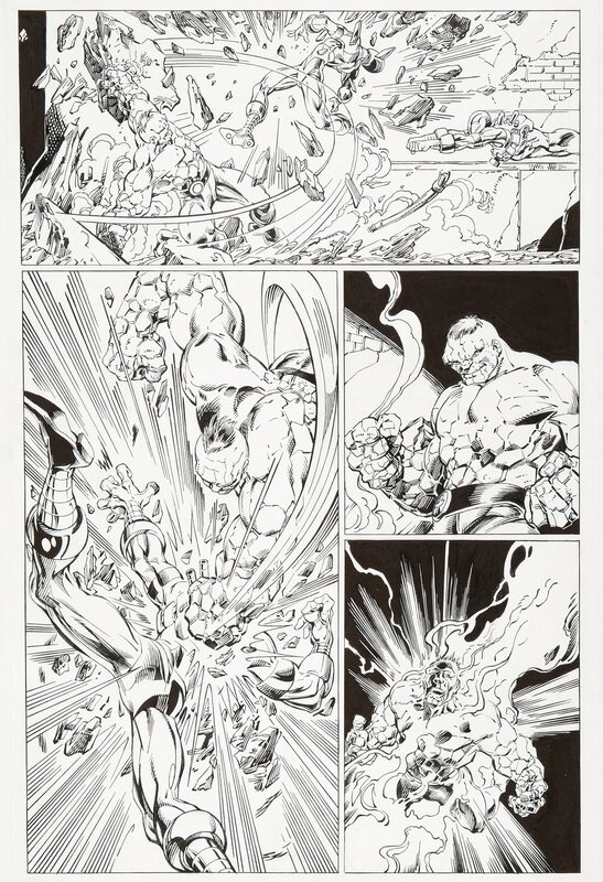 Mark Bagley, Al Vey, Fantastic Four - #52 - p18 - Planche originale