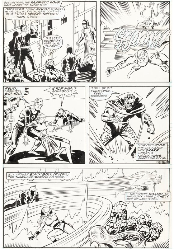 John Buscema, Joe Sinnott, Fantastic Four - #306 - p6 - Planche originale