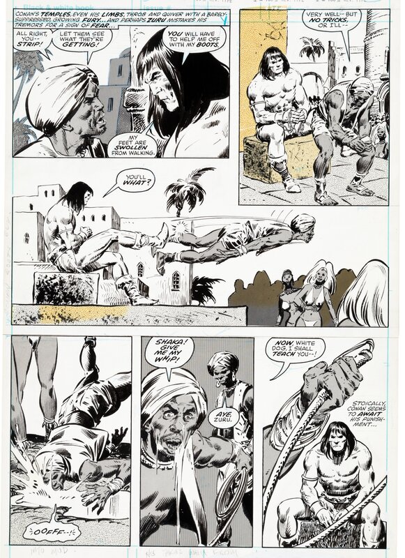 John Buscema, Tony DeZuniga, Savage Sword of Conan - #41 - p33 - Planche originale