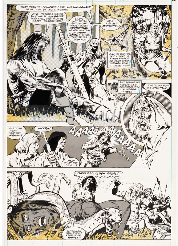 Ernie Colon, Tony DeZuniga, Savage Sword of Conan - #46 p11 - Planche originale