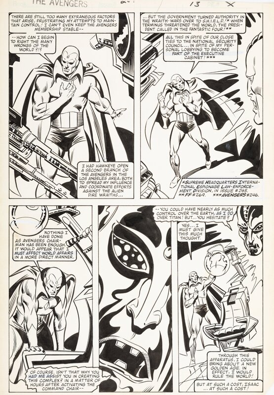 Bob Hall, Joe Sinnott, The Avengers - #251 p9 - Planche originale