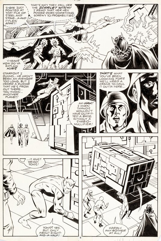 Bob Hall, Ian Akin, Brian Garvey, The Avengers - #253 p6 - Planche originale