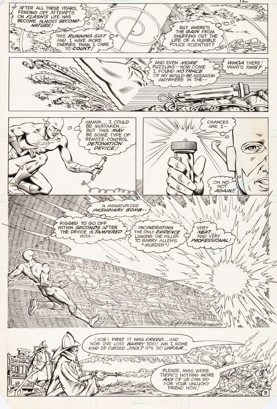 Flash - #321 p9 par Carmine Infantino, Dennis (as Taurus S.) Jensen - Planche originale
