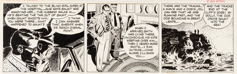 Alex Raymond, Rip Kirby - 30 Août 1949 - Comic Strip