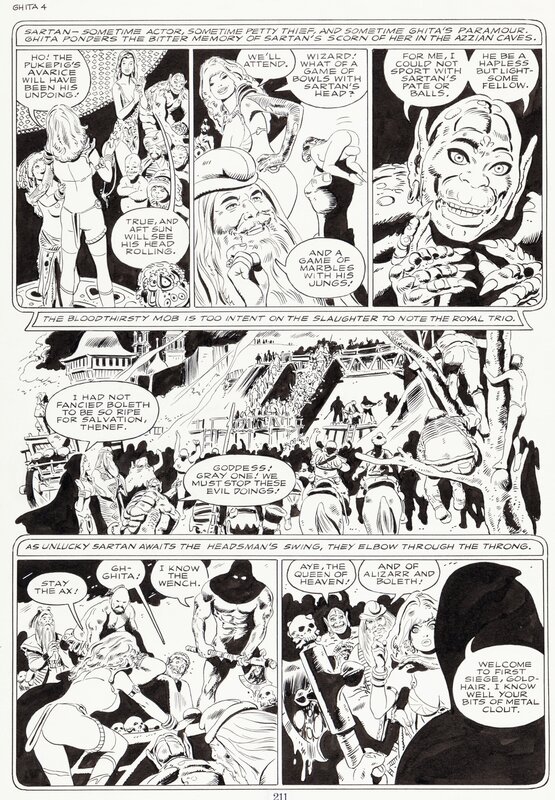 Frank Thorne, Ghita of Alizarr - #4 p211 - Planche originale