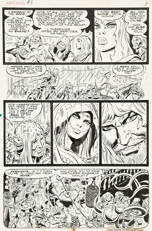 Frank Thorne, Marvel Feature... Red Sonja - #5 p3 - Comic Strip