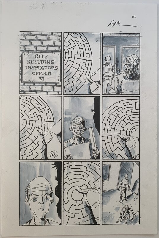 Jeff Lemire - Mazebook - Issue 3 p01 - Planche originale