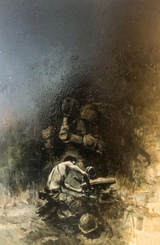 WWR – Mechanic by Ashley Wood - Original art