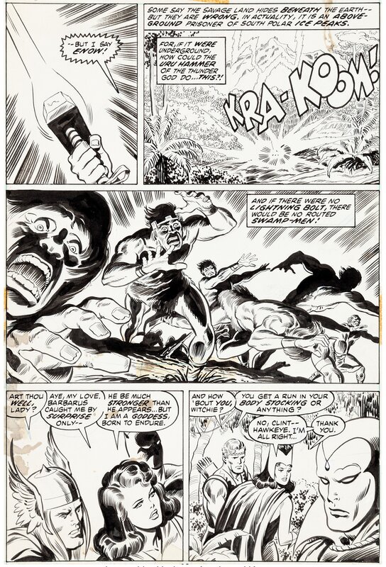 Avengers 105 Page 6 par John Buscema, Jim Mooney - Planche originale