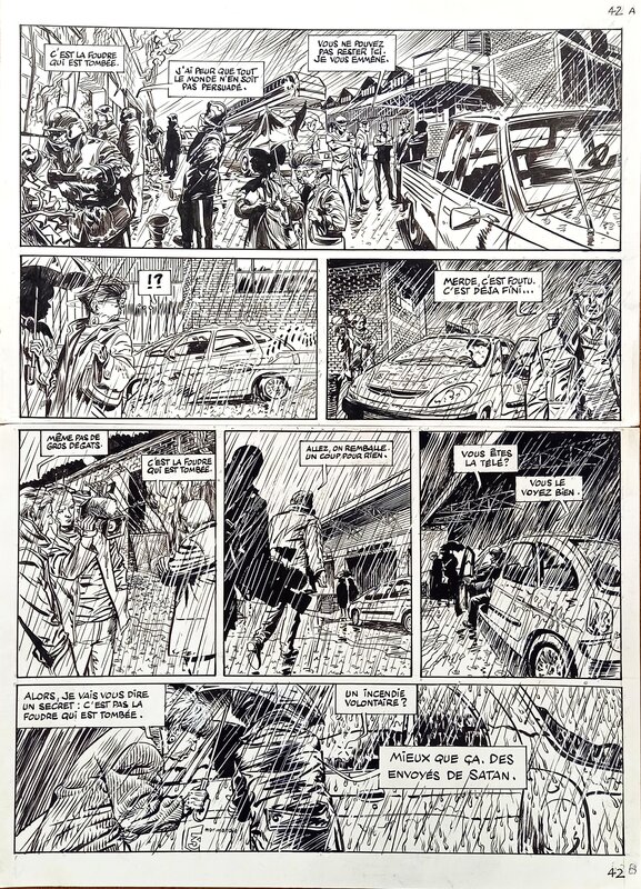 For sale - Max Cabanes, Claude Klotz, Planche N°42 DE BELLAGAMBA TOME 2 : LES SAISONNIERS - Comic Strip