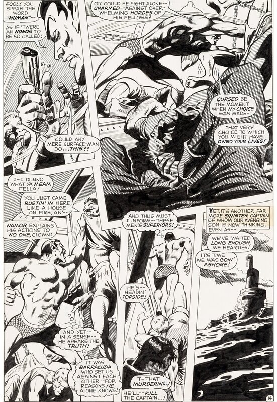 Gene Colan, George Klein, Sub-Mariner 11 Page 14 - Comic Strip