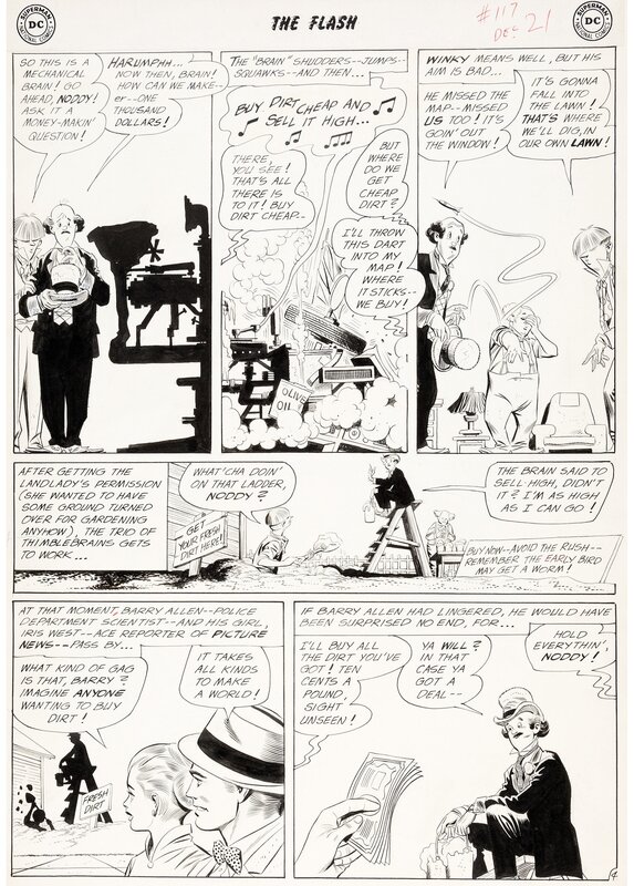Flash 117 Page 4 par Carmine Infantino, Joe Giella - Planche originale