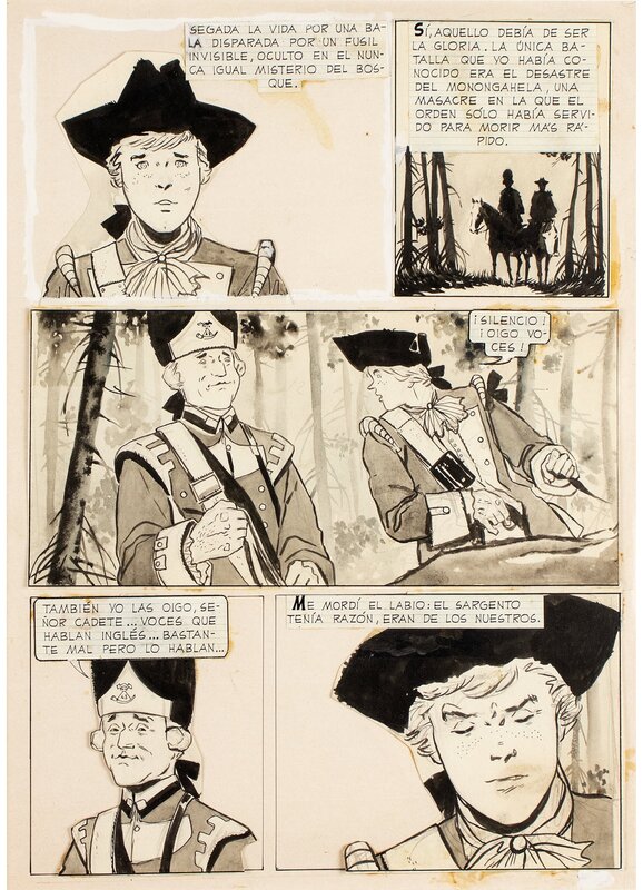 Ticonderoga Page 3 par Hugo Pratt, Gisela Dester - Planche originale
