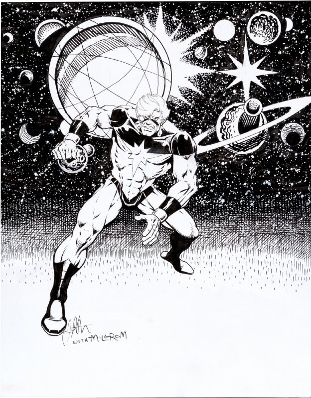 Captain Marvel par Jim Starlin, Al Milgrom - Illustration originale
