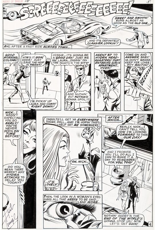 Herb Trimpe, Sam Grainger, Nick Fury Agent of Shield 15 Page 4 - Comic Strip