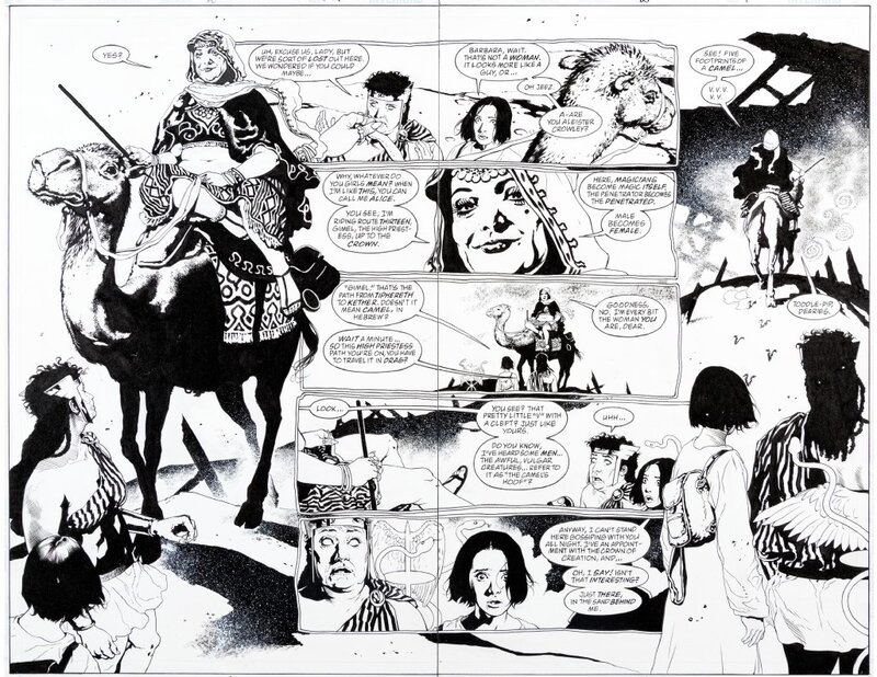 J.H. Williams III, Mick Gray, Alan Moore, Promethea 20 Pages 8 & 9 - Planche originale