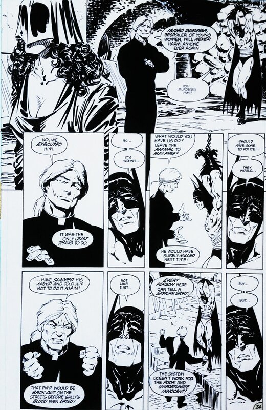 Berni Wrightson, Jim Starlin, Bill Wray, Batman - Enfer blanc - Planche originale