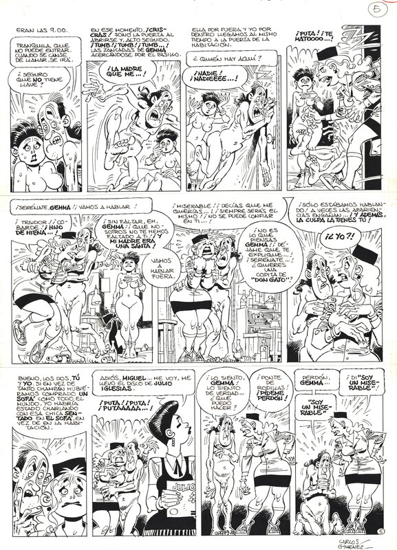 Carlos Giménez : Aux risques de l'amour tome 3 planche 5 - Comic Strip