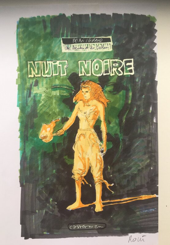 Christian Rossi, Jim Cutlass . Nuit noire , projets de couverture - Œuvre originale