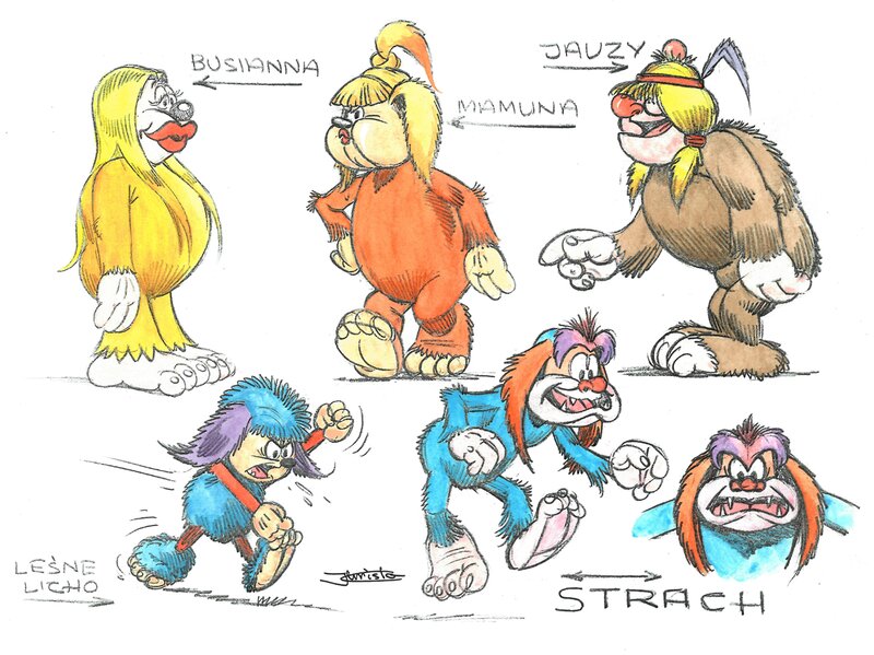 Wojtek Olszówka, Janusz Christa, Kayko et Kokosh - Borostwory (créatures de la forêt) - Comic Strip