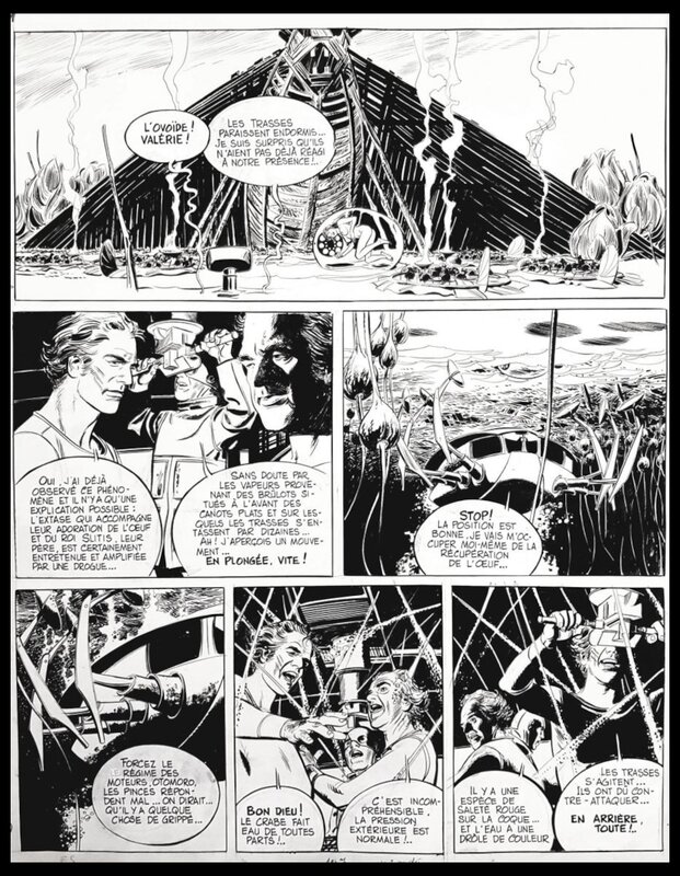 1975 - Les Naufragés du temps - Paul Gillon - Tome 2 - Planche originale