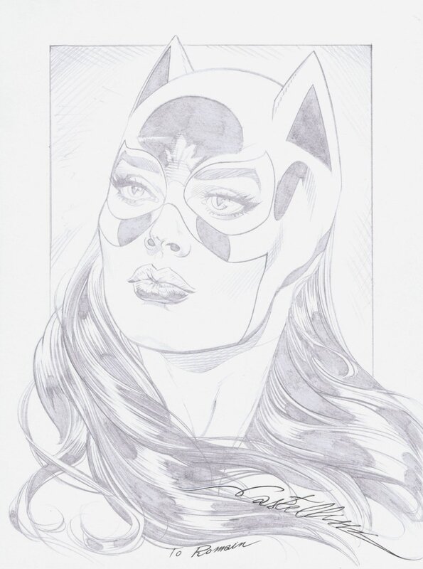 Catwoman par Castellini - Illustration originale