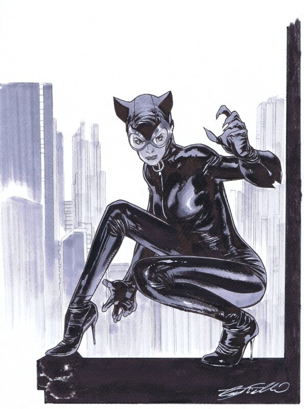 Catwoman par Castiello - Illustration originale